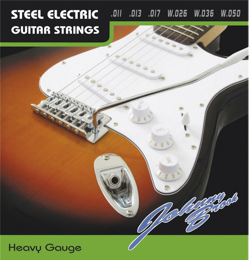 Set of 6 Johnny Brook Extra Light Gauge Electric Guitar Strings G884a