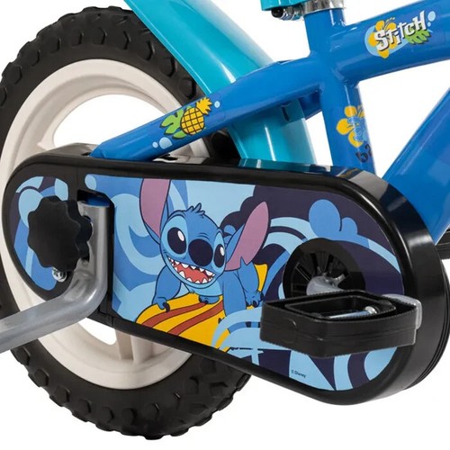 Disney STITCH Bicycle 14 Inches Wheel Kids With Training Wheels Bike 3 4 5 Years - Picture 3 of 4