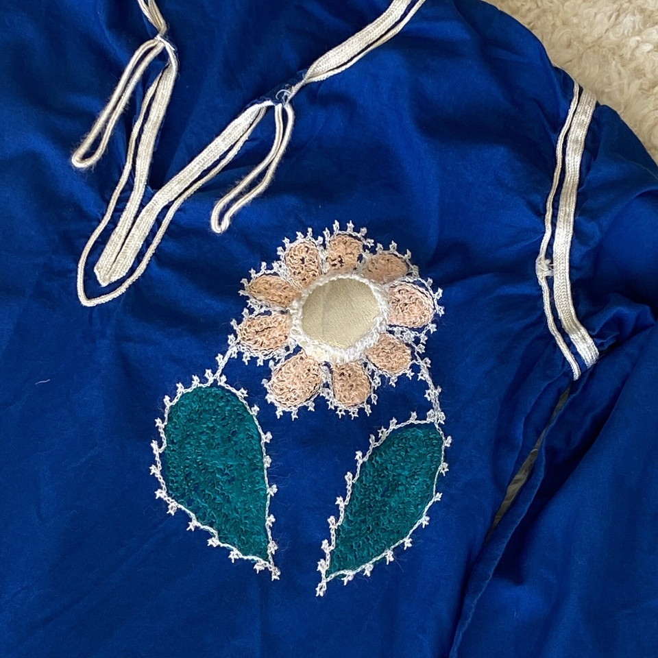 Vtg Vintage 60s 1970s 70s Woodstock Cottage Prairie Boho Daisy Maxi Tunic Dress eBay