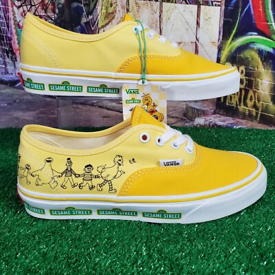 VANS Sesame Street Yellow Authentic Size Men Women
