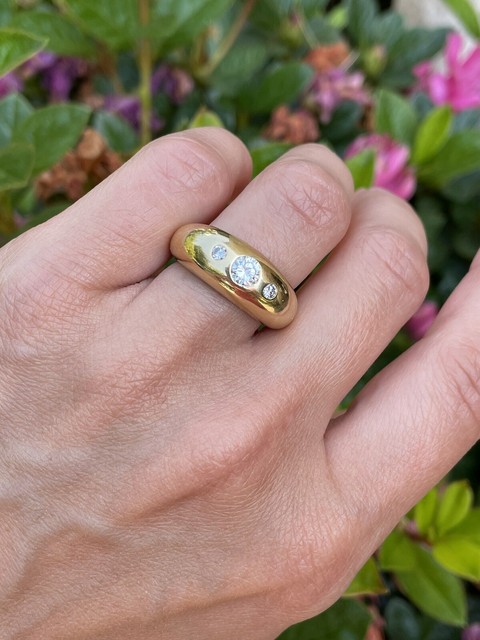 Cartier 18k Yellow Gold Diamond Gypsy Ring Cartier 18k Yellow Gold Diamond Gypsy Ring