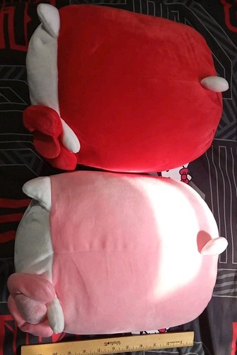 ๐2X Sanrio Hello Kitty Pink/White SKJ Mochi Pillow Plush Lg 12โ NWT Rare HTF - Picture 3 of 8