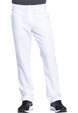 Dickies Men's Scrub Pant Mid Rise Straight Leg Pants with 6 Poc, XL Tall, White