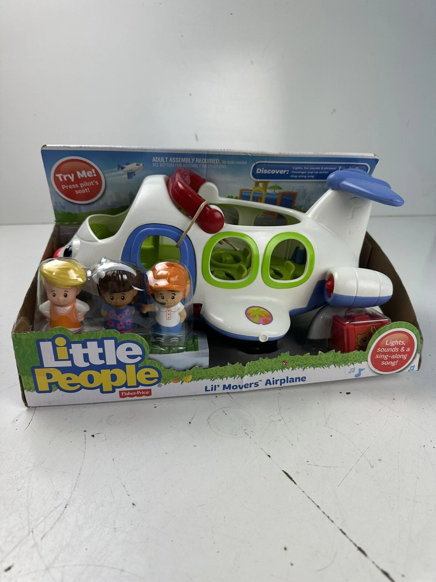 Avion Fisher Price Mattel J0001 Little People Lil Movers NEUF