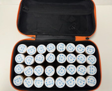 Monthly Pill Organizer 3 Times a Day 32 Daily Compartments with Zippered Case