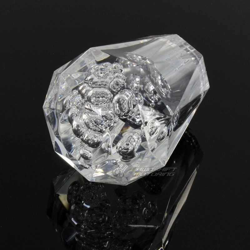 JDM Universal VIP Diamante Cristal Manual MT Burbuja Drift Perilla de Cambio 60mm Transparente Foto 3 de 4