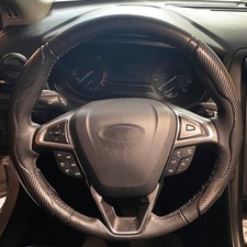 Carbon Fiber Steering Wheel Cover Anti Slip Accessories For Ford Fusion Fiesta Carbon Fiber Steering Wheel Cover Anti Slip Accessories For Ford Fusion Fiesta