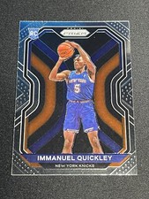 2020-21 Panini Prizm IMMANUEL QUICKLEY Rookie RC New York Knicks #296