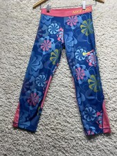 Nike Pro Dri Fit Running Training Capri Leggings Printed Girl  s Large L