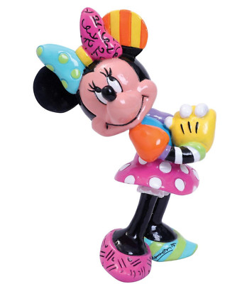 ROMERO BRITTO DISNEY MINI MINNIE MOUSE FIGURINE ** NEW ** GIFT WINDOW BOXED **