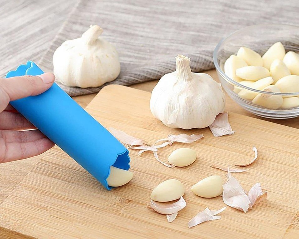 Silicone Garlic Peeler 5 Pieces Garlic Peeling Tube Roller Useful