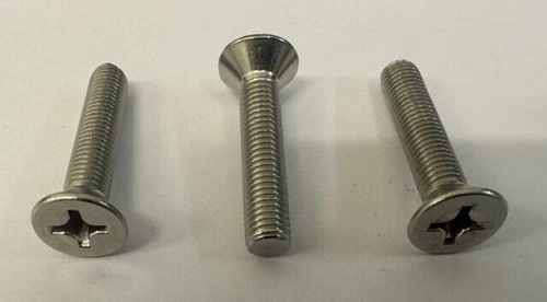 1/4" (20 TPI), Stainless Steel (A2), UNC, Countersunk, Phillips, Machine Screws.