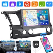 Apple CarPlay For Honda Civic 2006-2011 Android 13.0 Car Stereo Radio GPS WiFi