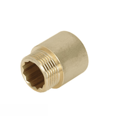 Hahnverlängerung 1'' x 30mm Messing Gewindefitting / Anschlussverlängerung