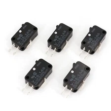 5Pcs Omron V-15-1A5 Momentary 3-Pin Pin Plunger COM-NC-NO SPDT Micro Switch