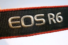 Canon EOS R6 Digital Camera Neck Shoulder Strap Black-Red - - Genuine OEM