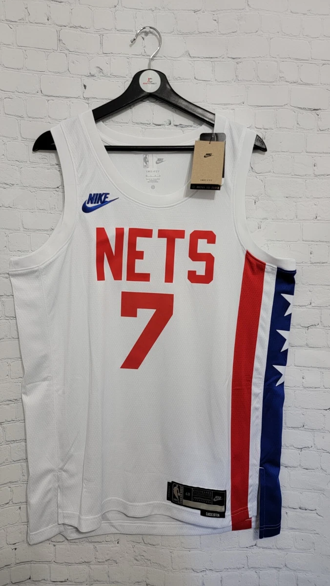 100% Authentic Kevin Durant Nike Nets Classic Swingman Jersey Size 48 L