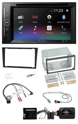 Pioneer Bluetooth Steering Wheel USB 2DIN DAB DVD Car Stereo For Vauxhall Corsa C Tigra Vect