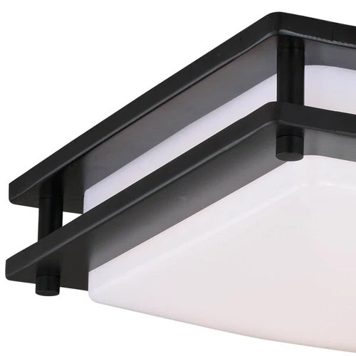 VAXCEL C0153 Horizon 12-in W LED Bronze Flush Mount Ceiling Light Fixture White - Picture 4 of 9