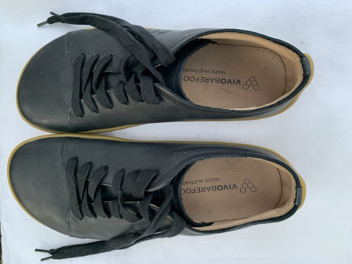 VivoBarefoot Vivo Barefoot Addis Lace Up Shoe 41M Black Leather | eBay