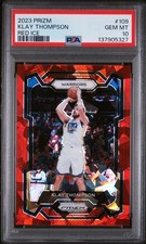 2023 PANINI PRIZM RED ICE #109 KLAY THOMPSON PSA 10