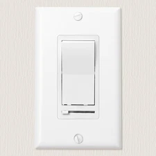 Dimmer Light Switch Single Pole 3-Way 150W LED CFL 600W Incandescent UL White