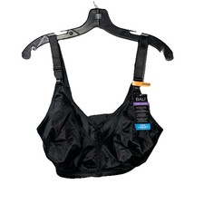 Bali Women's Double Support Full-Figure Wireless Bra DF3820 Black Size 34DD