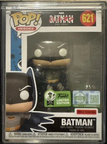 Funko Pop DC: BATMAN (Bat-Manga) #621 ECCC 2026 Official Con Sticker LE 5000