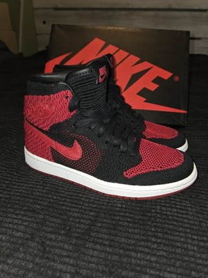 Air Jordan 1 Retro OG Flyknit High Bred SIze 5Y/6.5W | eBay