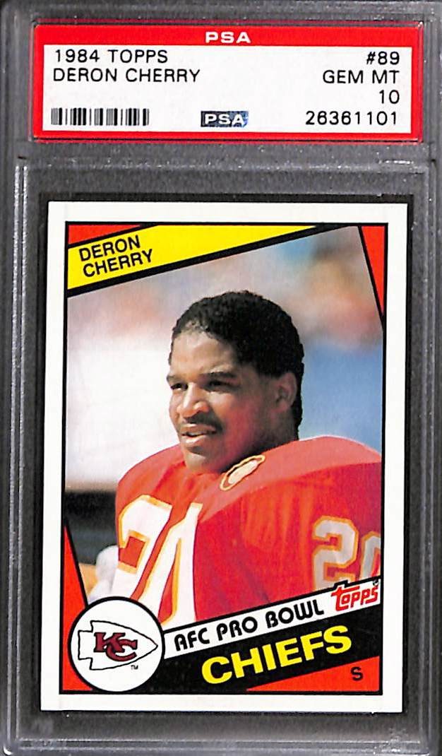 1984 TOPPS #89 DERON CHERRY PSA 10 GEM-MT 26361101 