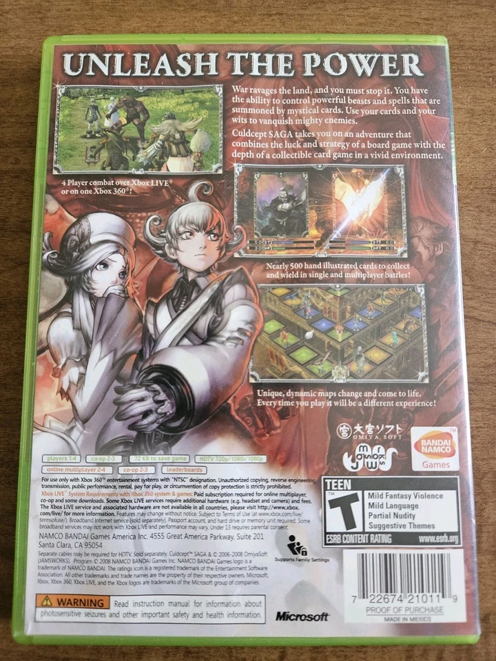 Culdcept Saga Xbox 360 CCG Exclusive Case & Disc Only No Manual Tested & Working - Image 3 of 4