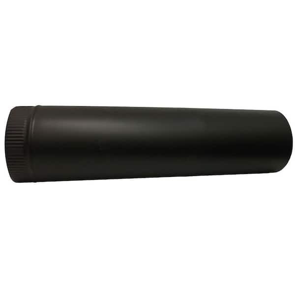 6 In. X 24 In. Black Stove Pipe