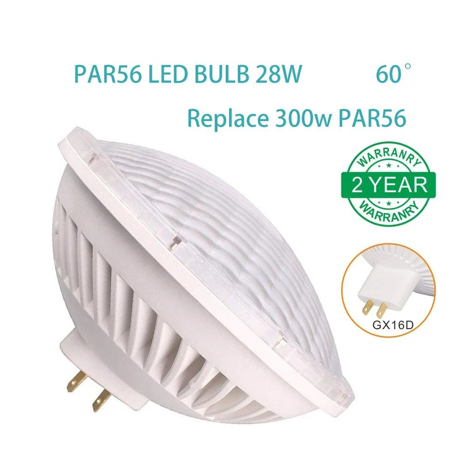 PAR 56 LED Bulb Dimmable Replace Standard Halogen PAR56 300 Watt Light AC/120... - Image 2 of 4
