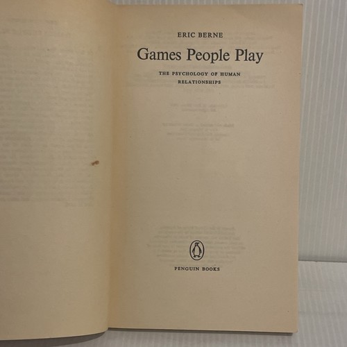 Games People Play Eric Berne 1979 Penguin Psychology Relationships PB Book - Picture 9 of 18