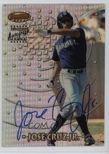 1997 Bowman's Best Refractor Auto Jose Cruz Jr #188 Auto 6m7