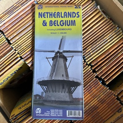 NETHERLANDS, BELGIUM & LUXEMBOURG TRAVEL REFERENCE MAP By Itmb Publishing *NEW*