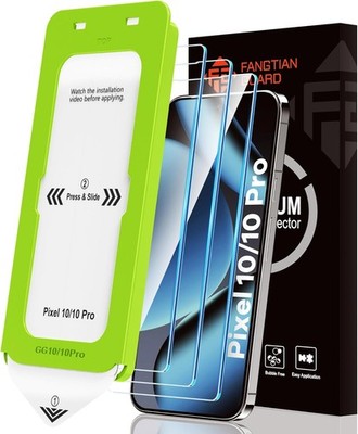 3PCS Screen Protector for Google Pixel 10 Pro & Pixel 9 Pro 6.3 Inch Fingerprint