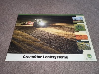 Prospekt Datenblatt John Deere Green Star Lenksysteme Werbung Traktor Agrar Land