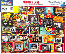 WHITE MOUNTAIN 1000-Piece Premium Jigsaw Puzzle 24x30" 1593 MEMORY LANE