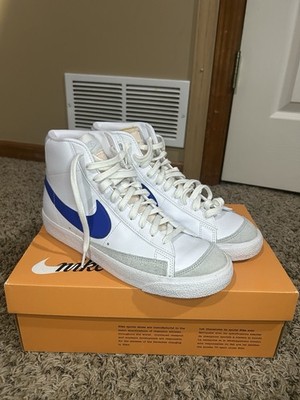 Nike Blazer '77 Vintage Mid White/Game Royal Pure Platinum Leather BQ6806-124