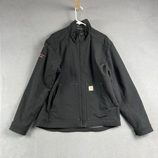 Carhartt Jacket Mens Medium Black Super Dux Full Zip Softshell Outdoor Workwear