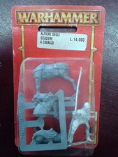 WARHAMMER FANTASY  Bretonnia MOUNTED SQUIRE BANNER - YEOMAN  - metal (sealed)
