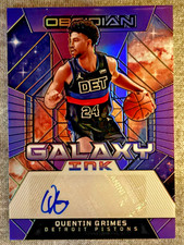 2023-24 Quentin Grimes Auto Obsidian Galaxy Ink Electric Etch Purple