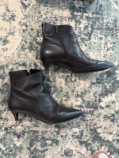 Women Carlo Pazolini Ankle Boots Black Leather 40
