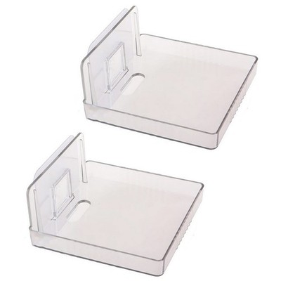 2Pcs Storage Bracket Holder Shock-proof Router Tv Box Wall-mounted Kit Universal