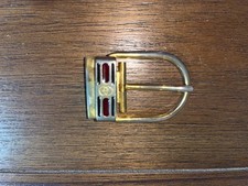 GUCCI VINTAGE WORN GOLD BELT BUCKLE WOMEN/MENS