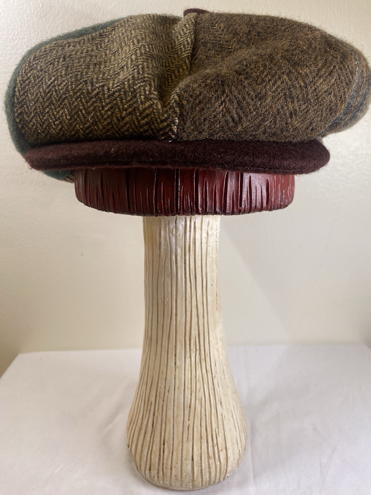 Giorgio Brutini Patchwork Wool Cap Medium Fleece … - image 2