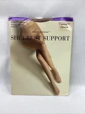 East 5th Sheerest Support Pantyhose Control Top Queen 5X Little Beige NIP