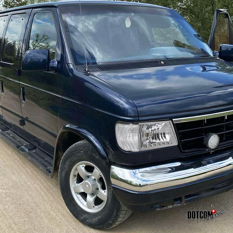 Fit 1992-2006 Ford E150 E250 Econoline LED Strip Headlights+Signal Corner Lamps - Image 3 of 4
