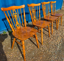 Vintage Retro Mid Century 4 Dining Chairs MCM 1960 1970 Fast FREE UK Delivery 🚚